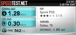 South Padre Island Cellular Internet Speed