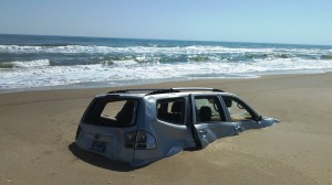 South Padre Island Buried Car